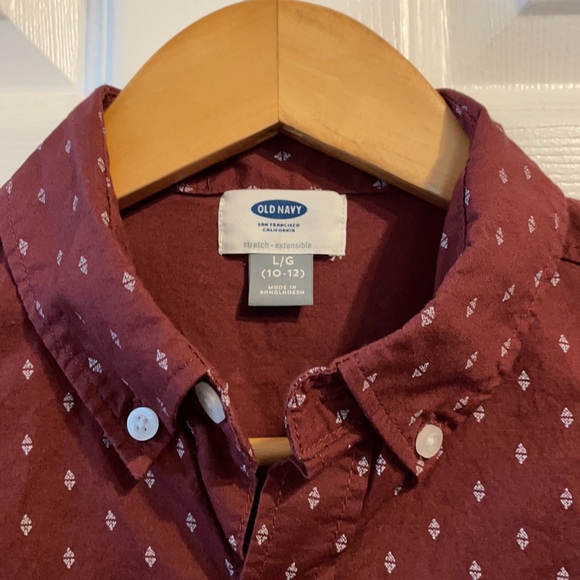 OLD NAVY boys shirt sleeved button down shirt L - Picture 3 of 4